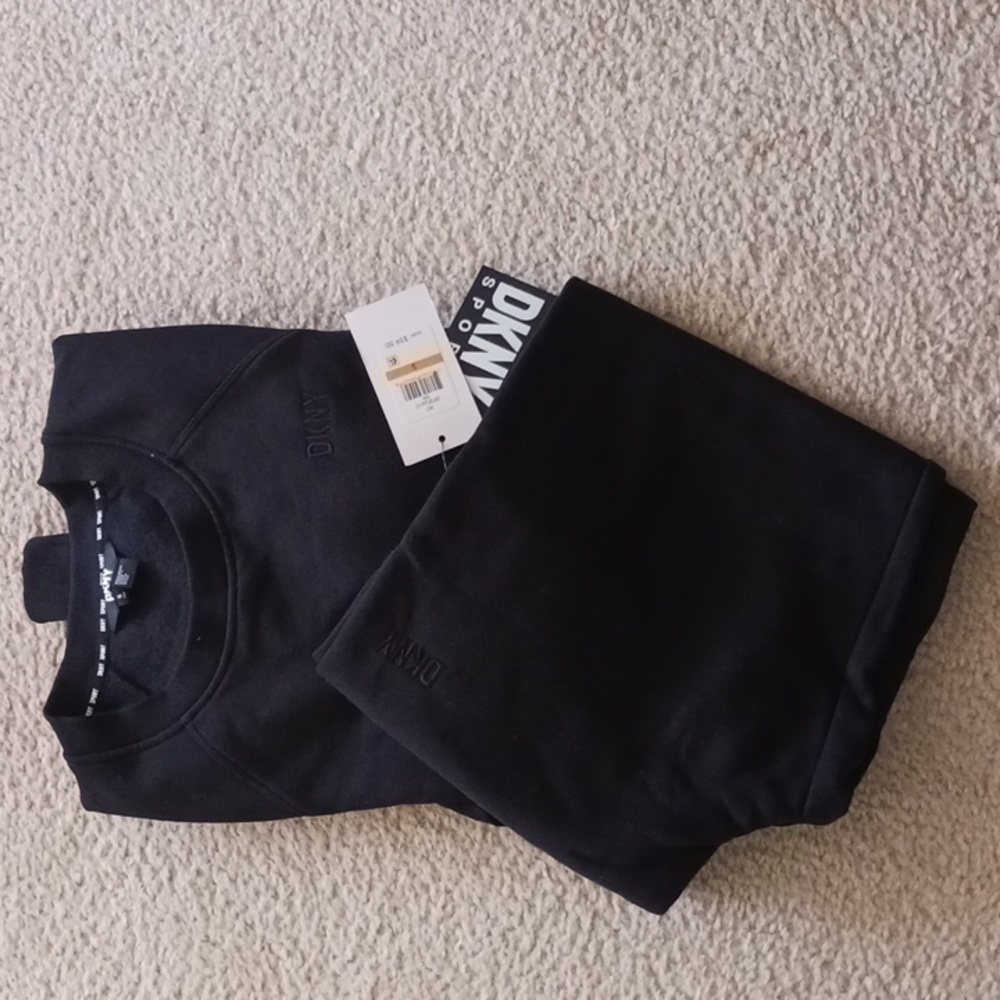 DKNY Ladies Black Sweater DKNY Crewneck